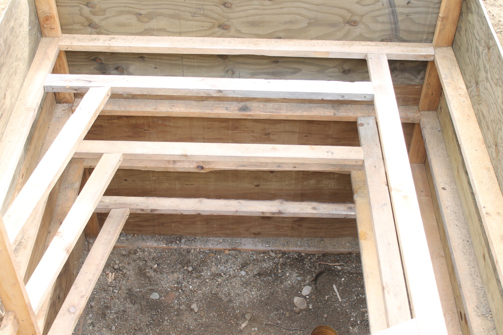root cellar shelf supports
